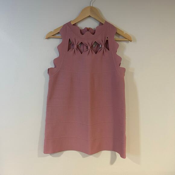 Ted Baker Pink Scalloped Blouse - Picture 2 of 10